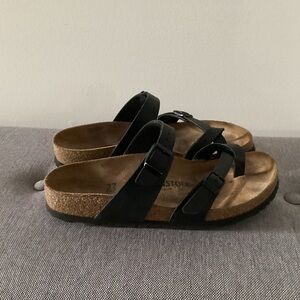 Birkenstock Mayari sandals with Suede Cork Footbed Size 37)